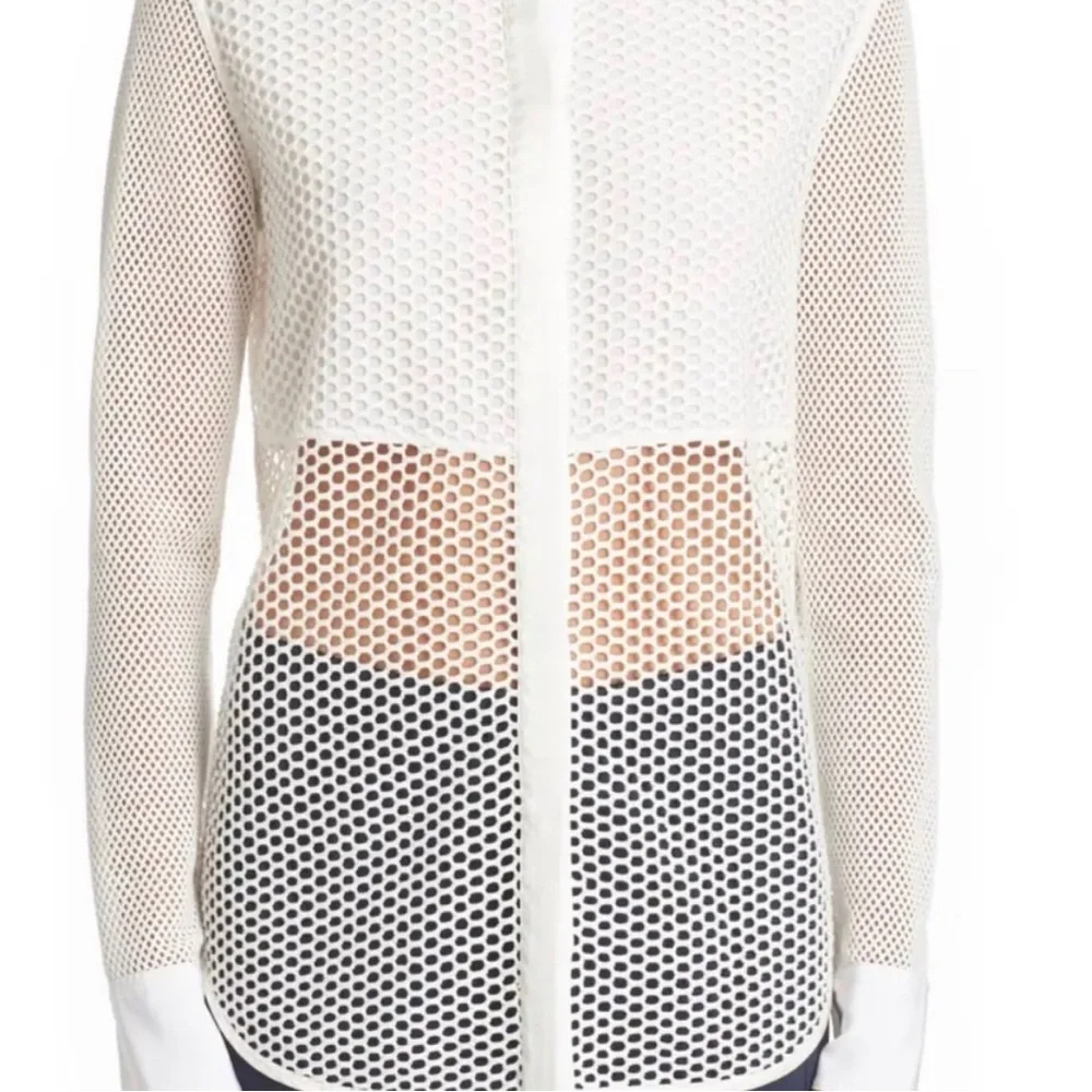 Navy Rag & Bone Mesh Shirt - Picture 2 of 7